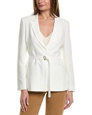 Lafayette 148 New York Belted Blazer - White