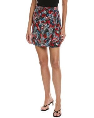 The Kooples Silk Mini Skirt - Red