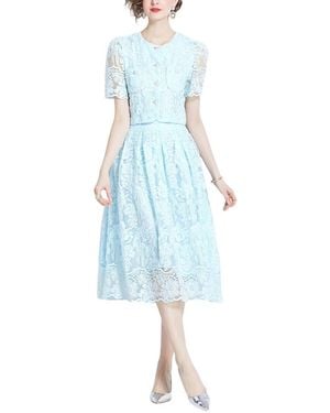 Kaimilan 2pc Top & Skirt Set - Blue