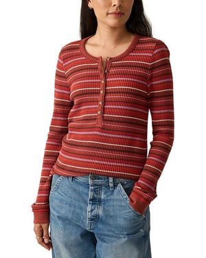 Faherty Legend Après Waffle Henley - Red