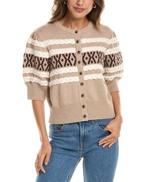 525 America Cable Cardigan - Blue