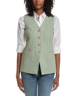 Tahari The Abbie Vest - Green