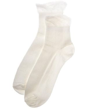 Stems Petal Socks - White