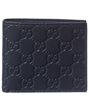 Gucci GG Leather Wallet - Blue