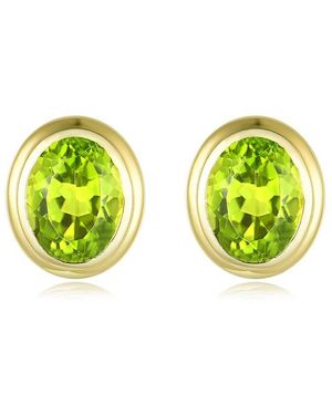 Kai Fine Jewelry 14K 4.00 Ct. Tw. Peridot Stud Earrings - Green