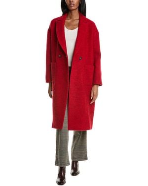 Ba&sh Wool-blend Coat - Red