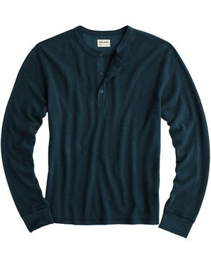 Todd Synder X Champion Henley Long Sleeve - Blue