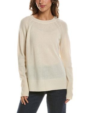 Forte Easy Crewneck 100% Cashmere Jumper - Natural