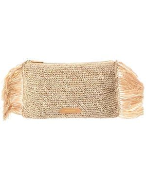 Poolside The Tropical Fringe Clutch - Natural