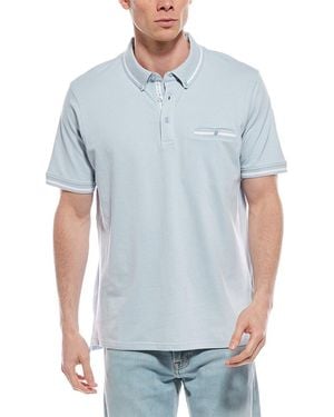 Report Collection Knit Polo Shirt - Blue