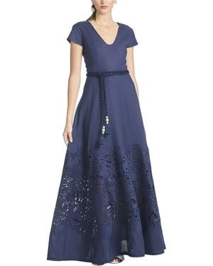 Sachin & Babi Zefira Linen Gown - Blue
