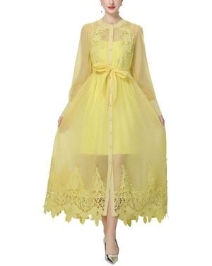 MIRA RICHI Midi Dress - Yellow