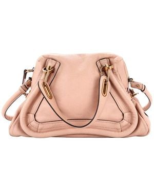 Chloé Paraty Top Handle Bag Medium (authentic Pre-loved) - Pink