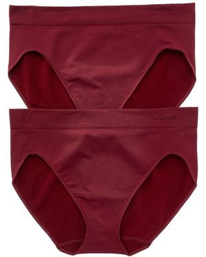 Le Mystere 2Pk Seamless Comfort Hi-Cut - Red