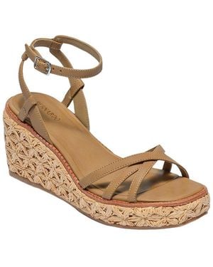 Bernardo Cairo Leather Wedge - Metallic