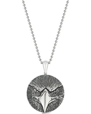YIELD OF MEN Yield Of Silver Eagle Pendant Necklace - Metallic