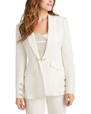 Cinq À Sept Rhinestone Pin Cheyenne Blazer - White