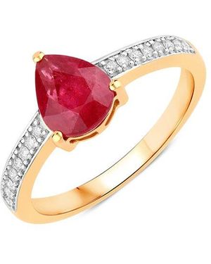 Diana M. Jewels 14K 1.56 Ct. Tw. Diamond & Ruby Ring - Pink