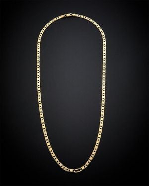 Italian Gold 14k Chain Necklace - Black