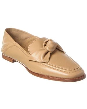 Alexandre Birman Soft Maxi Clarita Leather Loafer - Natural