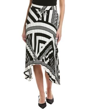 Karl Lagerfeld Pleated Midi Skirt - Black