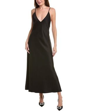 Leset Barb Backless Midi Dress - Black