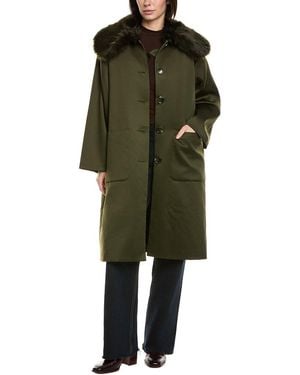 Cynthia Rowley Satin Coat - Green