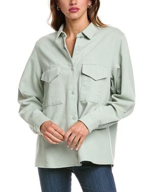 Officine Generale Officine Generale Bonnia Wool-Blend Overshirt - Grey