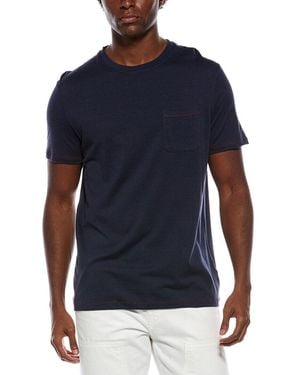 Isaia Silk-Blend T-Shirt - Blue