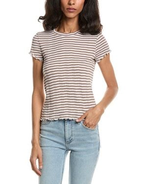 Splendid Pointelle Tee - Blue