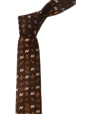 Missoni Logo Silk Tie - Black