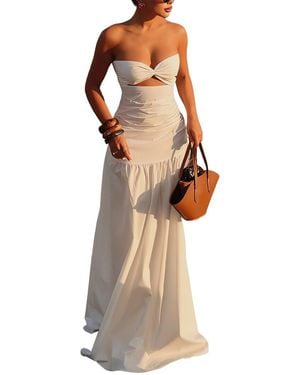 AMINA GLAM Maxi Dress - White