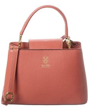 Italian Leather Crossbody - Red