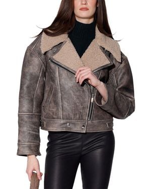 Walter Baker Richie Shearling Jacket - Grey