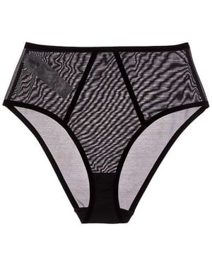 Wolford Bonded To Tulle Shaping Brief - Grey
