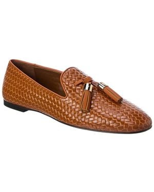Giuseppe Zanotti Amanda Leather Loafer - Brown