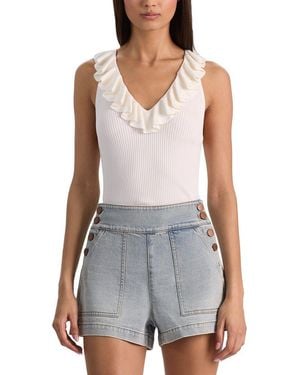 Alice + Olivia Marnie Tank - Grey