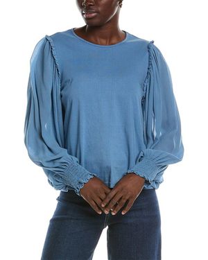 Chaser Brand Clyde Blouse - Blue