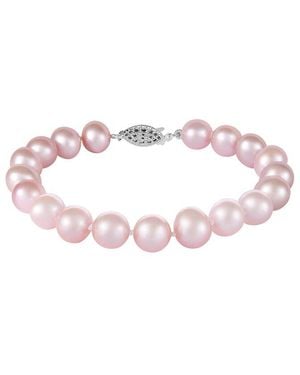 Splendid Silver 8-9mm Pearl Bracelet - Pink