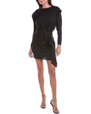 IRO Hiari Silk-Blend Mini Dress - Black