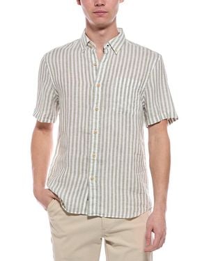 Faherty Laguna Linen Shirt - Grey