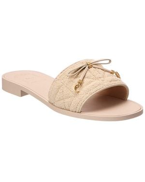 Dior Cannage Quilted Sandal - Natural