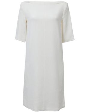 Celine Bateau Neckline Dress, Size Fr, 36 (authentic Pre-loved) - White