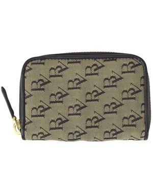 Bottega Veneta Canvas Card Case (Authentic Pre-Loved) - Grey