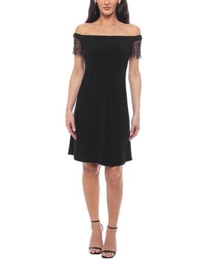 Marina Cap Sleeve Dress - Black
