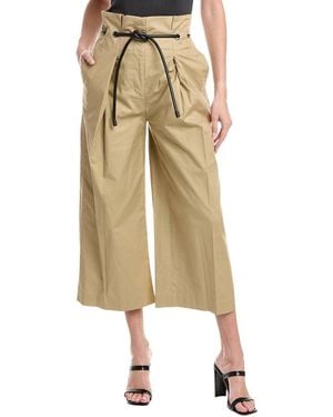 3.1 Phillip Lim Cropped Wide-Leg Pant - Natural