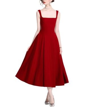 DZA Midi Dress - Red