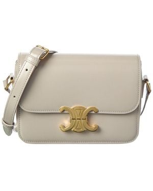 Celine Leather Crossbody Bag - Natural