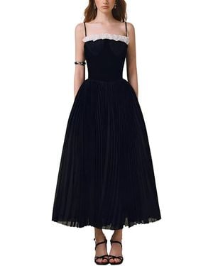 Amanda Royal Midi Dress - Blue