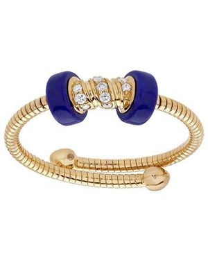 The Reserve 14k 0.07 Ct. Tw. Lab-grown Diamond Adjustable Band Ring - Blue